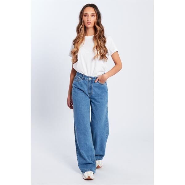 ビー ユー レディース ボトムス デニムパンツ ワイドレッグ Be You You Wide Leg Jean Ld00 Light Wash 8,985円