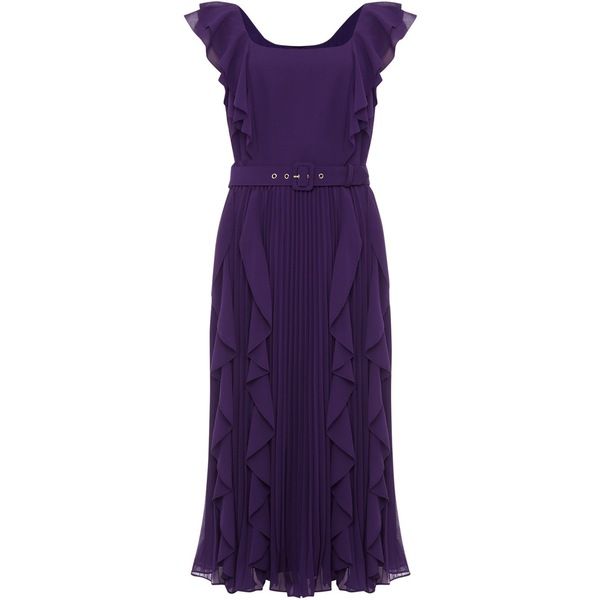 フェイズ・エイト レディース トップス ワンピース プリーツ Phase Eight Bailey Pleated Dress Violet バイオレット