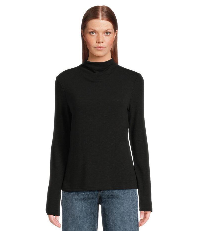 マイケルスターズ レディース トップス シャツ モックネック Michael Stars Farrah Mock Neck Top Black ブラック