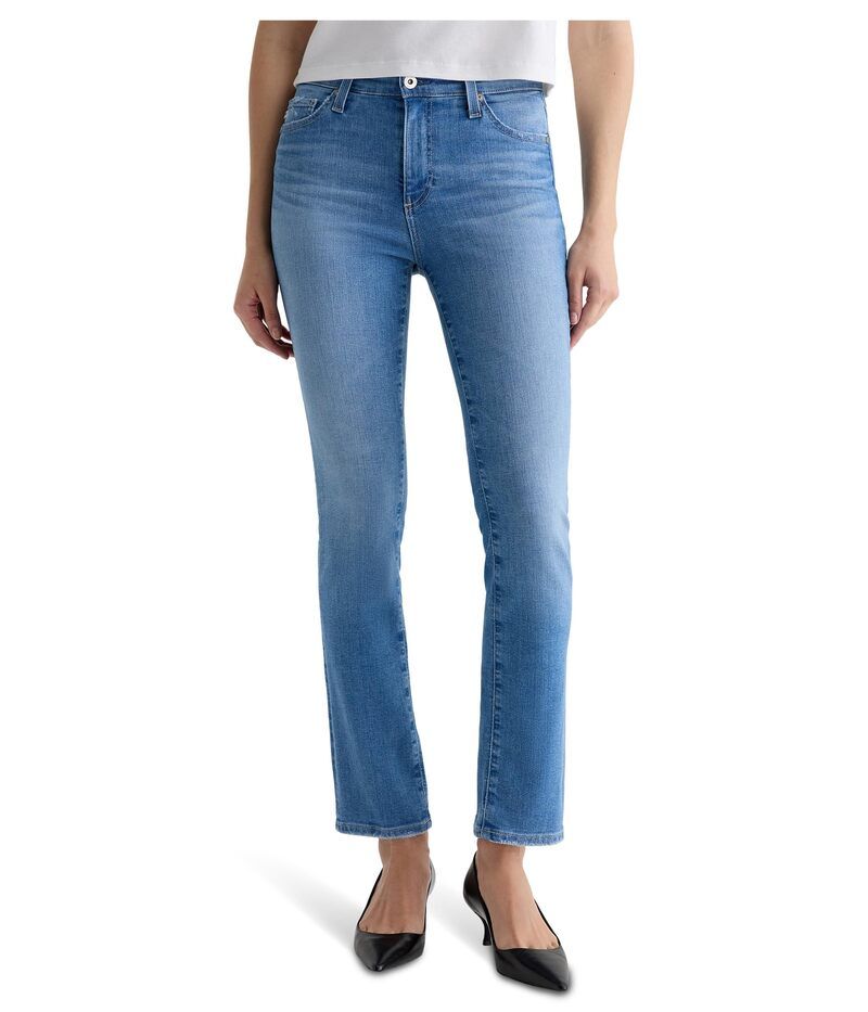 エージージーンズ レディース ボトムス デニムパンツ ミニ AG Jeans Mari Mid Rise Slim Straight Jean In Minimalist