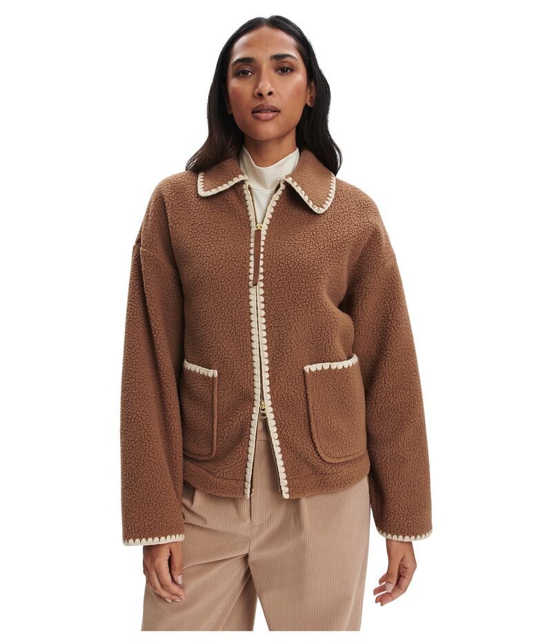 バーレイ レディース アウター コート フルジップ フリース Varley Ruiko Zip Through Fleece Cocoa Dust ココア