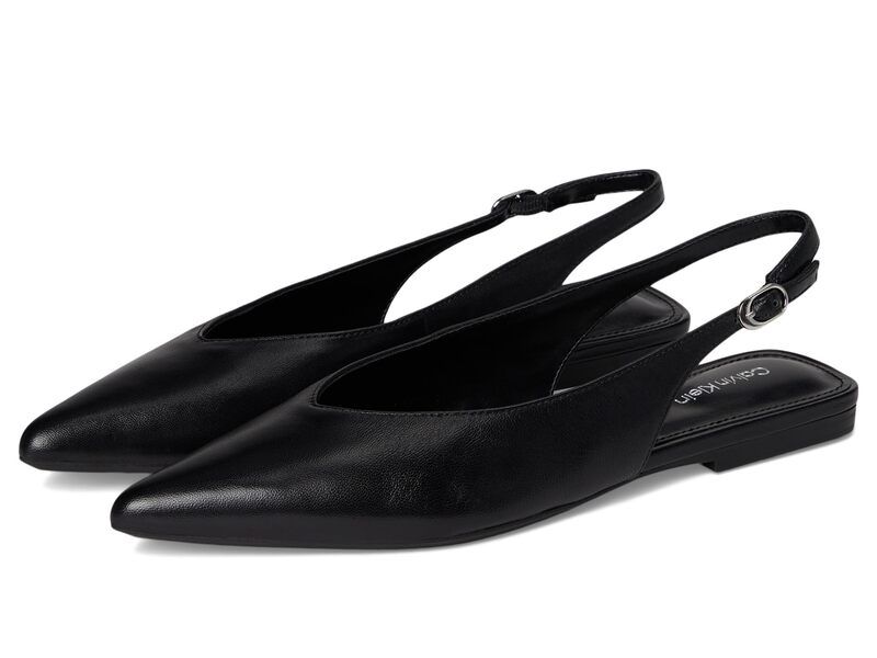 カルバンクライン レディース シューズ ブーツ・レインブーツ Calvin Klein Galiana Black Leather ブラック