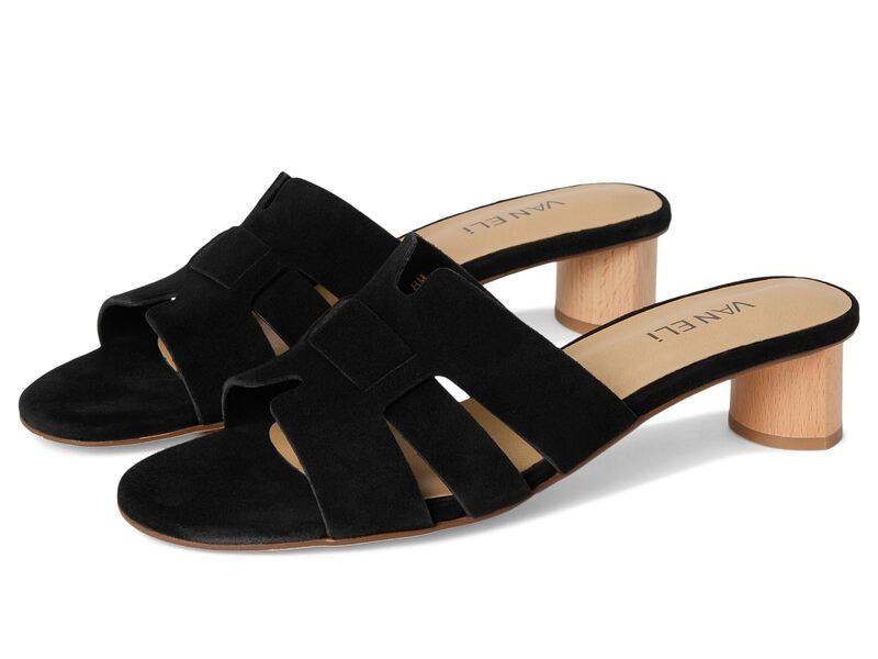 ベネリ レディース シューズ ブーツ・レインブーツ Vaneli Heidi Black Suede ブラック
