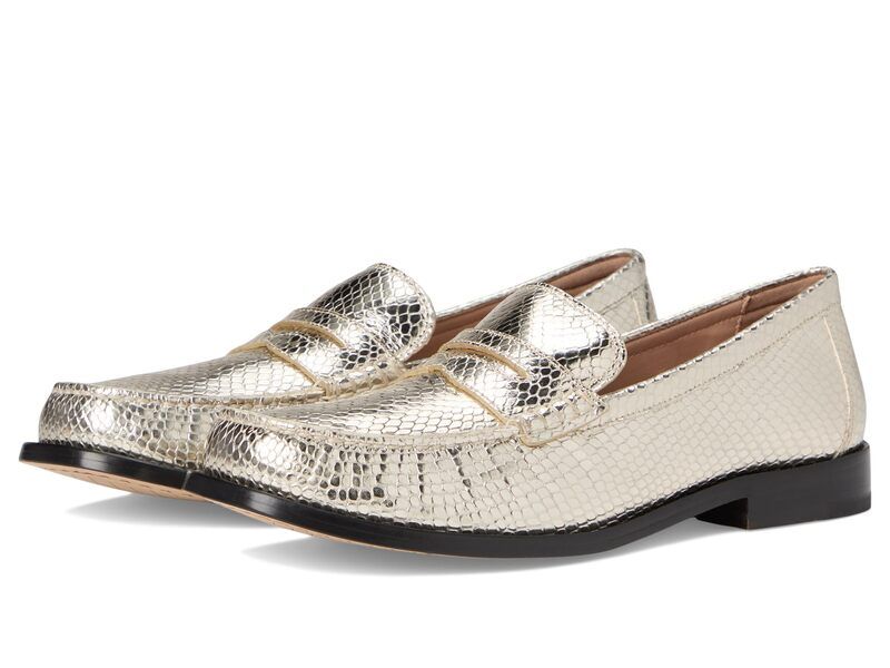 コールハーン レディース シューズ スリッポン・ローファー Cole Haan Lana Lux Penny Loafers Remastered Gold Snake Print Leather ゴ
