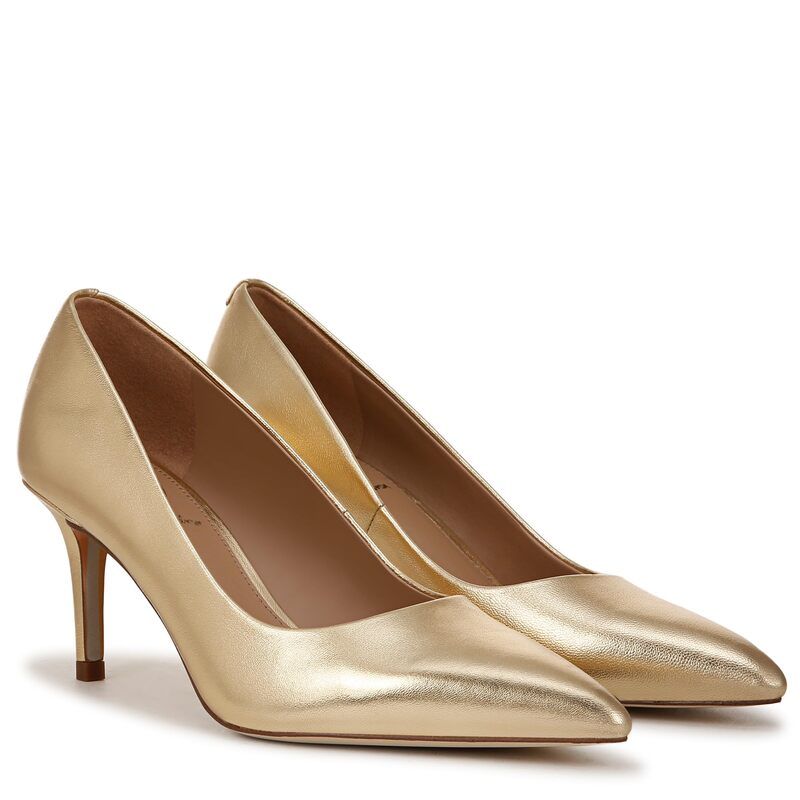 サムエデルマン レディース シューズ スリッポン・ローファー Sam Edelman Vienna Amber Gold Leather アンバー