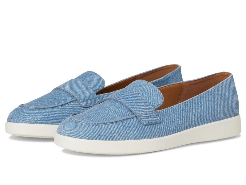 ナチュライザー レディース シューズ スリッポン・ローファー Naturalizer Karis Denim Blue Suede デニム