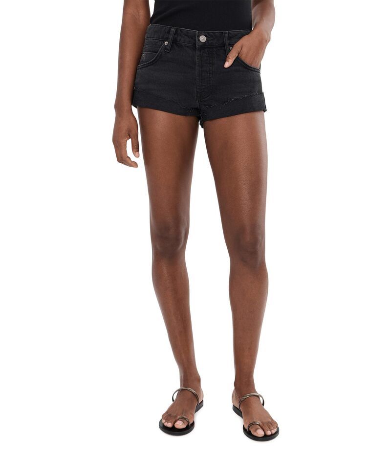 フリーピープル レディース ボトムス ハーフパンツ・ショーツ Free People We The Free Cali Cuffed Shorties Washed Black ブラック
