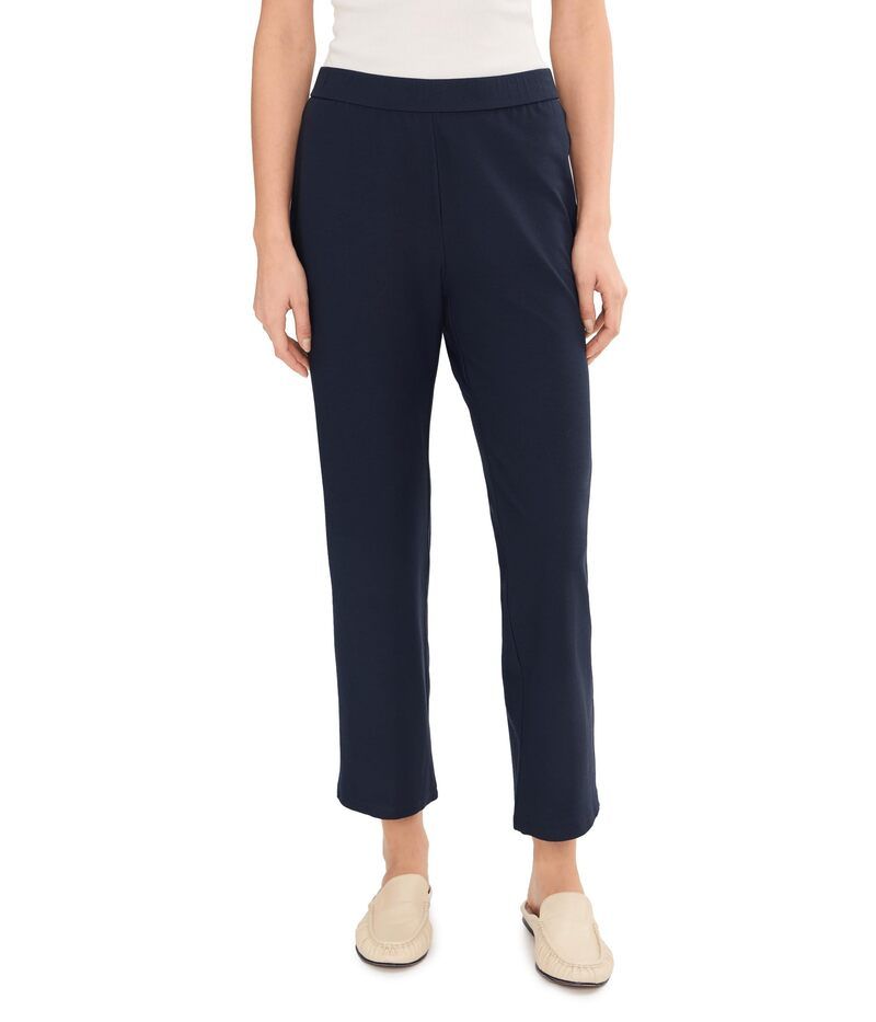 エイリーンフィッシャー レディース ボトムス カジュアルパンツ クレープ アンクル Eileen Fisher Washable Stretch Crepe Ankle Kick Pant Ink