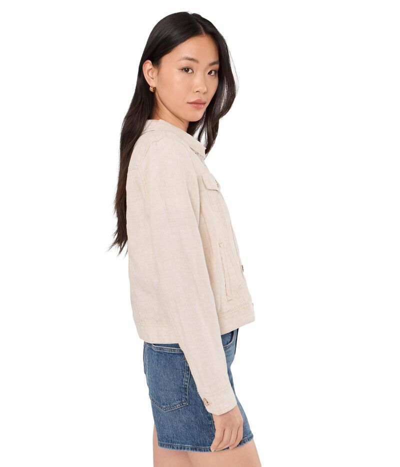 リリーピュリッツァー レディース アウター コート リネン ジャケット Lilly Pulitzer Seaspray Linen Jacket Wicker Tan X Re タン