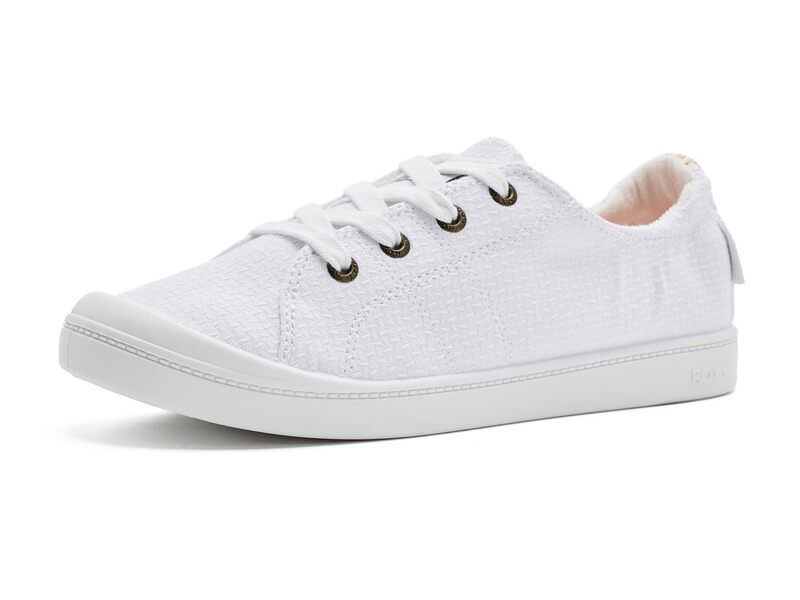 ロキシー レディース シューズ スニーカー プラスサイズ Roxy Bayshore Plus II Textured White ホワイト