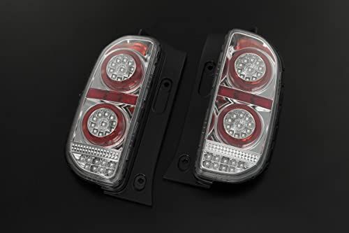 R◆[流星バージョン]ハスラーMR31S/MR41S オールLEDテールランプ [Evolution F] /フレアクロスオーバー (クリア/インナーメッキ/レッドバー)
