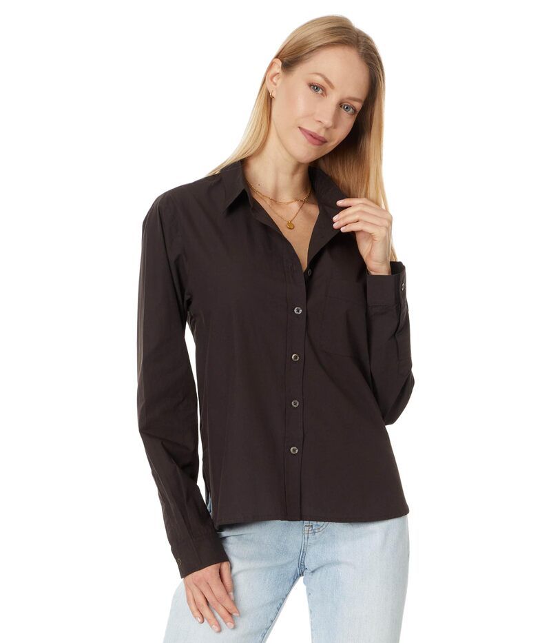 リラピー レディース トップス シャツ ダウン Lilla P ButtonDown Black ブラック