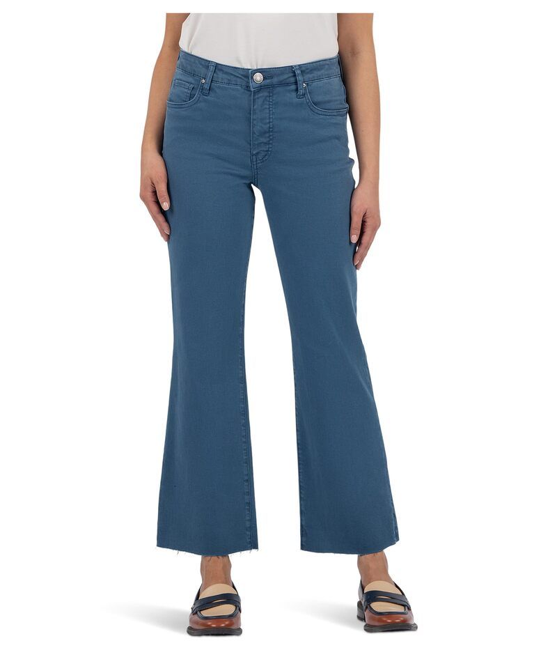 カットフロムザクロス レディース ボトムス デニムパンツ アンクル KUT from the Kloth Kelsey High Rise Fab Ankle Flare With Raw Hem O