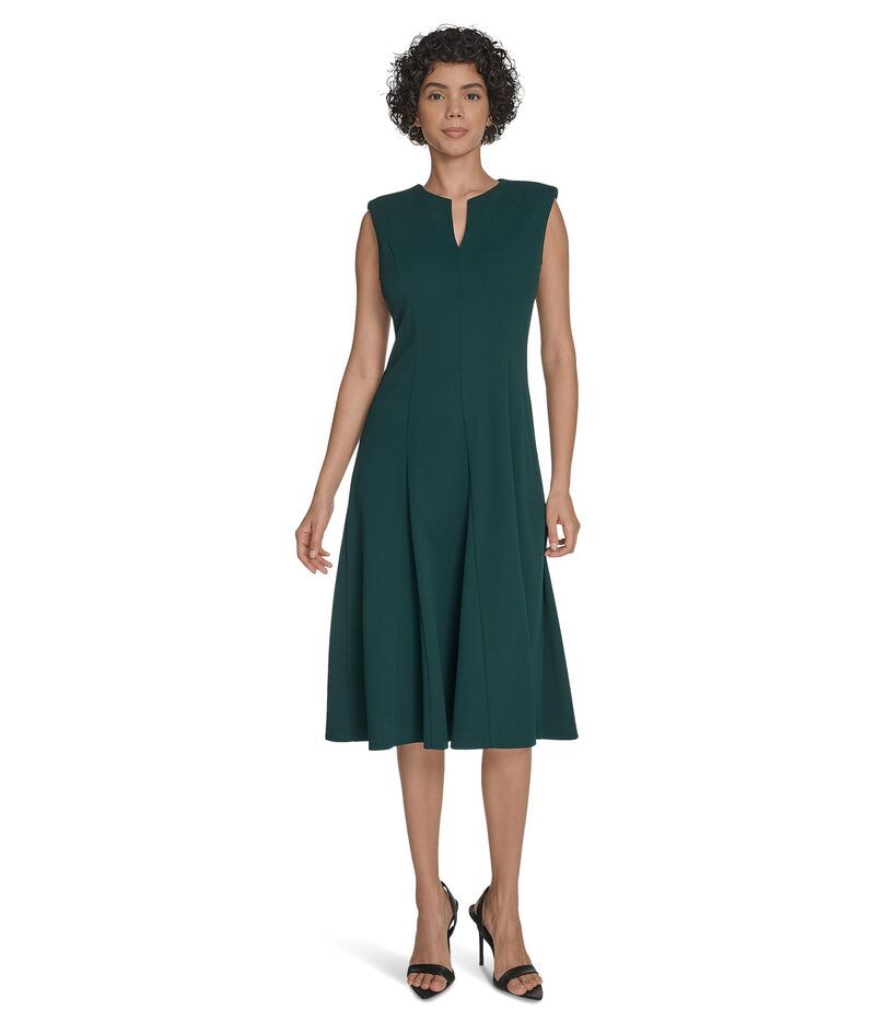 カルバンクライン レディース トップス ワンピース A ライン ミディ ノースリーブ Calvin Klein Sleeveless Aline Midi Malachite 15,386円