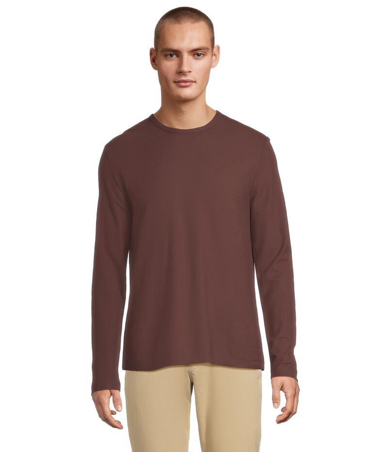 ヴィンス メンズ トップス シャツ Vince Pima Pique Long Sleeve Crewashed Port