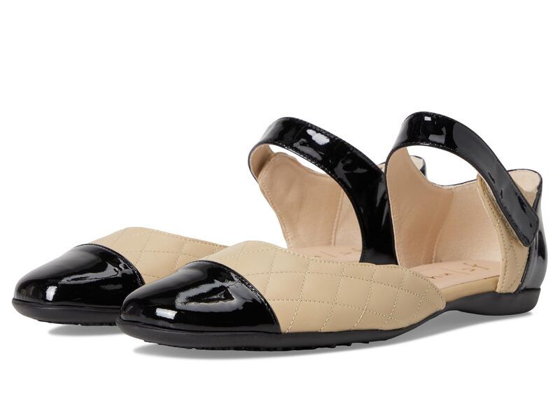 フレンチソール レディース シューズ スニーカー French Sole Laredo BeigeBlack ブラック
