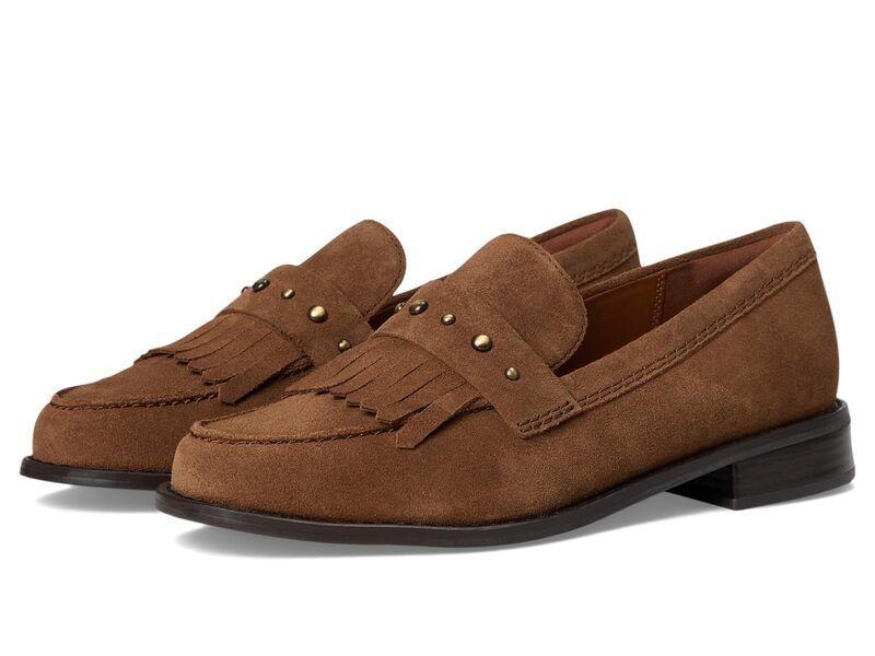 クラークス レディース シューズ スリッポン・ローファー Clarks Hana Loafer Walnut Suede
