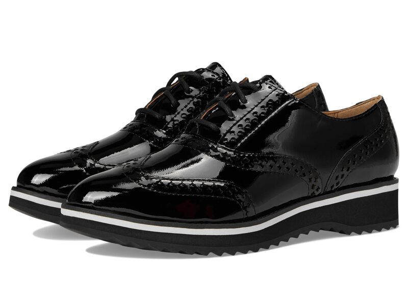 ジョンストンアンドマーフィー レディース シューズ オックスフォード ウィングチップ Johnston Murphy Ulyssa Wingtip Black ブラック