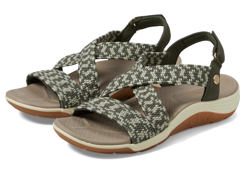 スケッチャーズ レディース シューズ サンダル SKECHERS Martha Stewart Reggae Cup Coastal Trail Olive Multi オリーブ