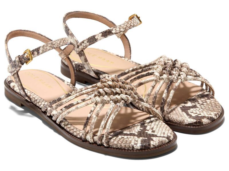 コールハーン レディース シューズ サンダル Cole Haan Jitney Knot Sandals Sandollar Soho Snake Prnt Leather