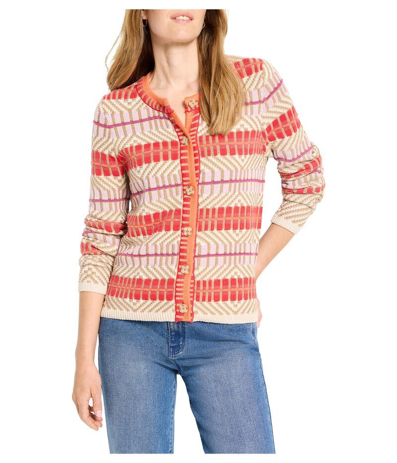 ニックプラスゾーイ レディース アウター ニット・セーター カーディガン NICZOE Energizer Cardigan Red Multi レッド