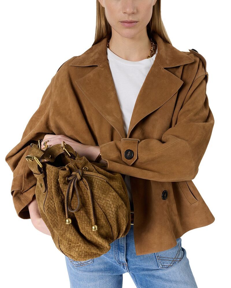 ジェラルド・ダレル レディース アウター ジャケット・ブルゾン スエード Gerardarel Tamy Suede Jacket Straw