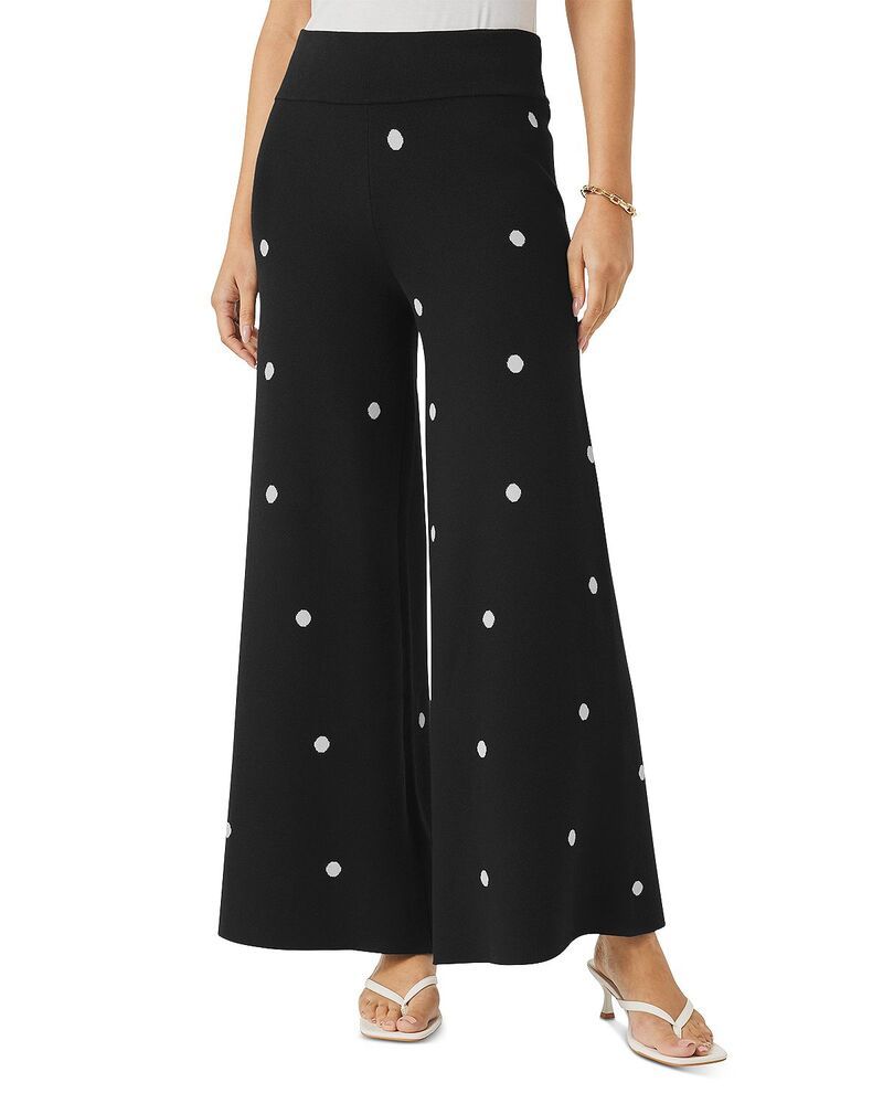 スプレンディット レディース アウター ニット・セーター ドット柄 ドット パンツ Splendid x Cellajaneblog Polka Dot Sweater Pants BlackWhit