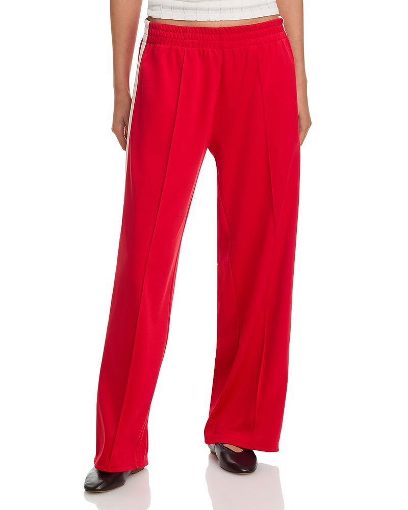 ザ・グレート レディース ボトムス カジュアルパンツ ワイドレッグ トラックパンツ THE GREAT Wide Leg Track Pants Poppy Red レッド