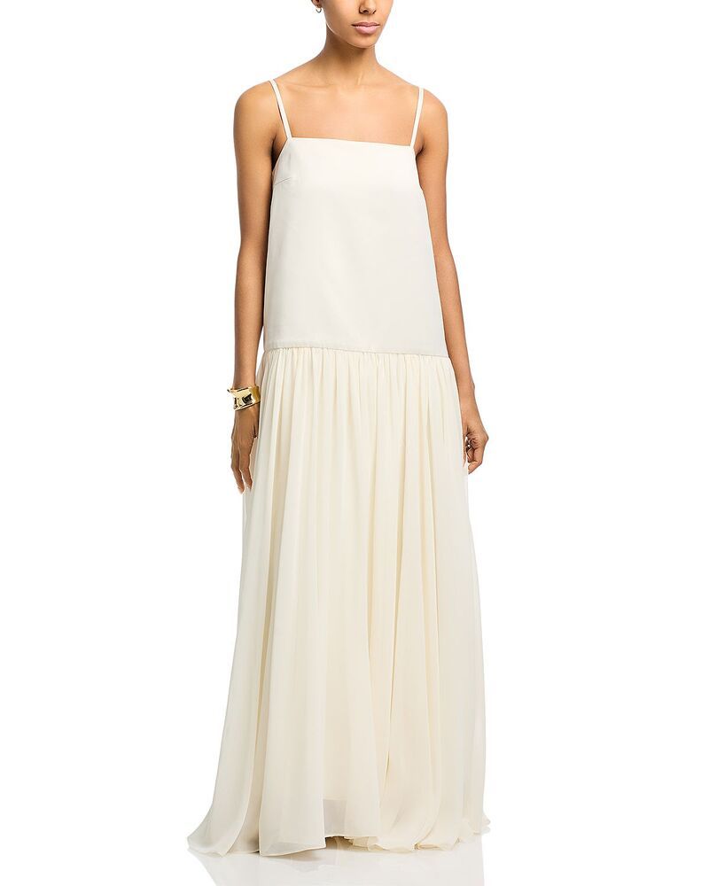 フレンチコネクション レディース トップス ワンピース シルク マキシ FRENCH CONNECTION Marina Silky Maxi Dress Porcelain