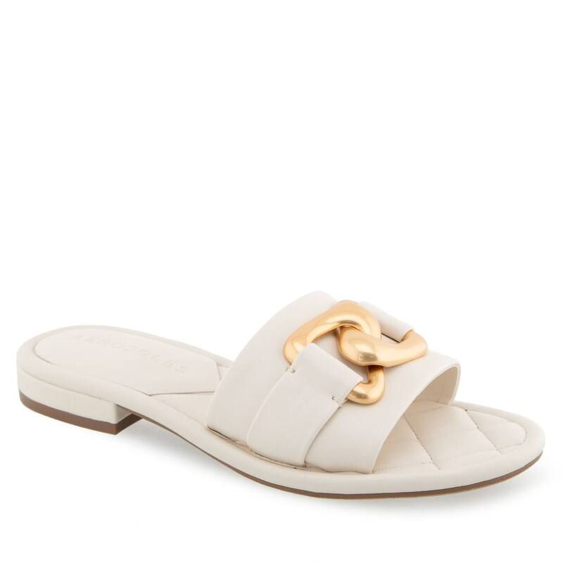 エアロソールズ レディース シューズ サンダル Aerosoles Big Charm Womens Flat Sandals Eggnog