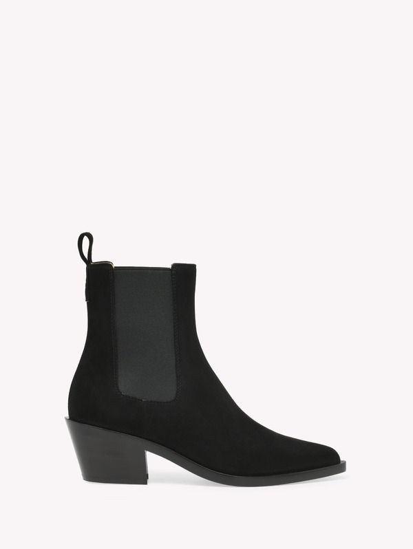 ジャンヴィト ロッシ レディース シューズ ブーツ・レインブーツ Gianvito Rossi Wylie Boots Black Suede ブラック