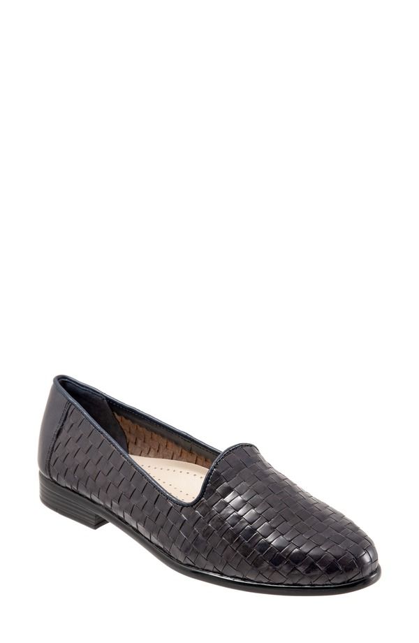 トロッターズ レディース シューズ スリッポン・ローファー Trotters Liz SlipOn Loafer Navy Calfs ネイビー