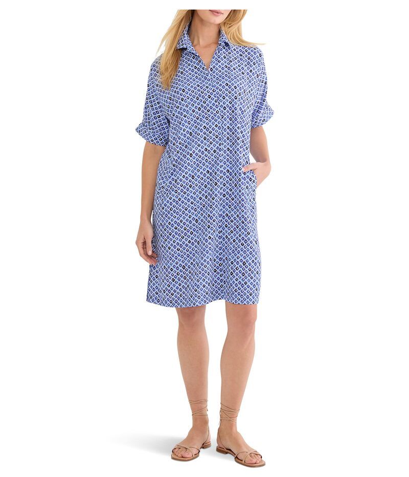 ニックプラスゾーイ レディース トップス ワンピース NICZOE Mosaic Devon Dress Blue Multi ブルー