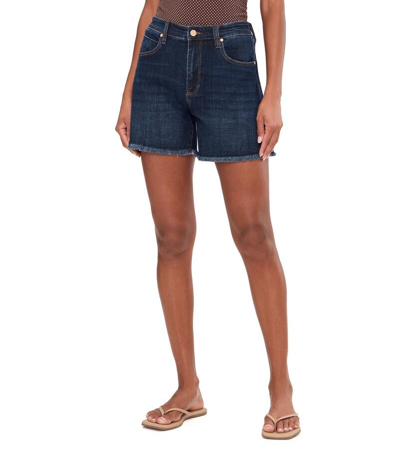 リヴァプール ロサンゼルス レディース ボトムス ハーフパンツ・ショーツ ショートパンツ デニム Liverpoolos Angeles 5 MidRise Vickie Fray Hem Denim