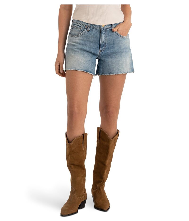 カットフロムザクロス レディース ボトムス ハーフパンツ・ショーツ ショートパンツ KUT from the Kloth Jane HighRise Long Shorts w Fray Hem Wh