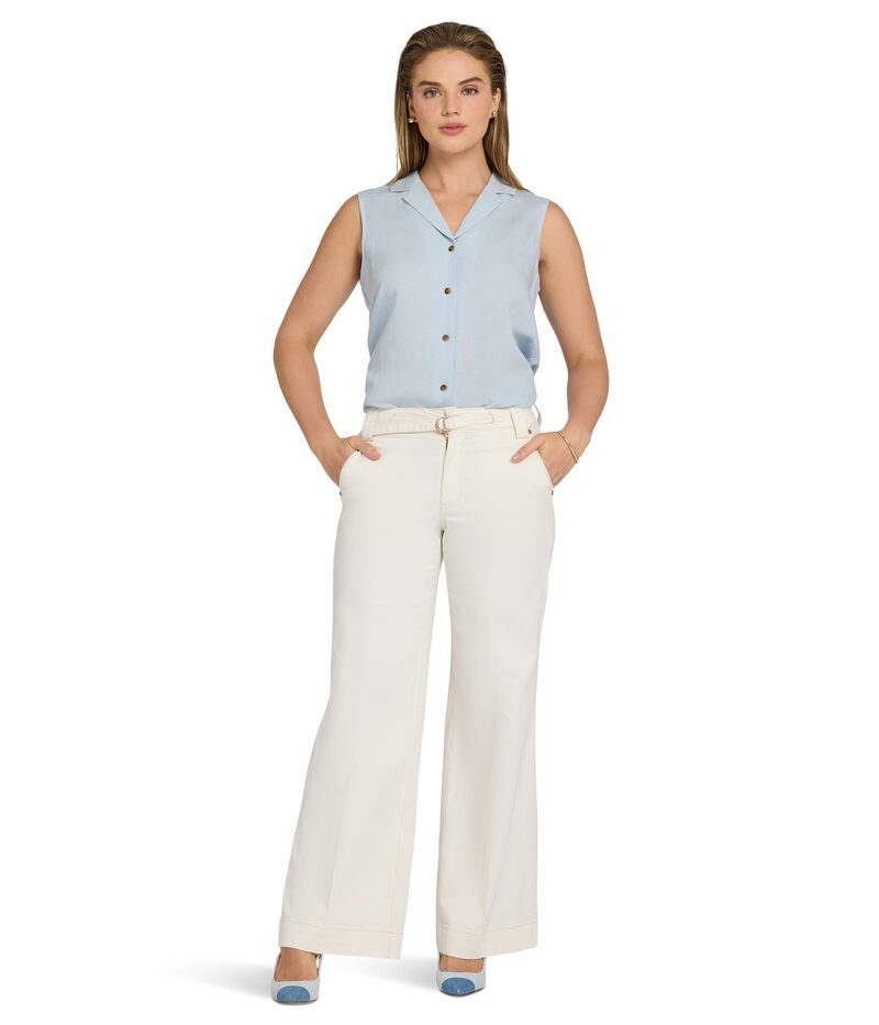 エヌワイディージェイ レディース ボトムス デニムパンツ ヴィンテージーンズ NYDJ Mia Palazzo Jeans in Vintage White ホワイト