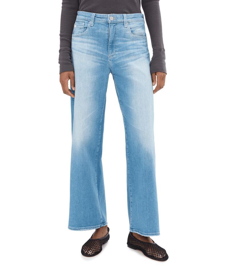 エージージーンズ レディース ボトムス デニムパンツ ワイドレッグ AG Jeansaige MidRise Wide Leg Crop in Expedition