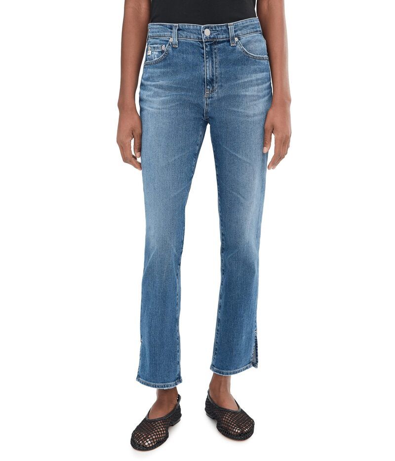 エージージーンズ レディース ボトムス デニムパンツ AG Jeans Mari MidRise Slim Straight Crop Jeans in 15 Years Prague 15 Year