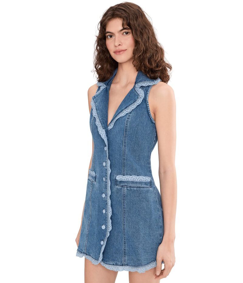 ウミーユアムーム レディース トップス ワンピース Show Me Your Mumu Maddox Dress Waterfall Blue ブルー
