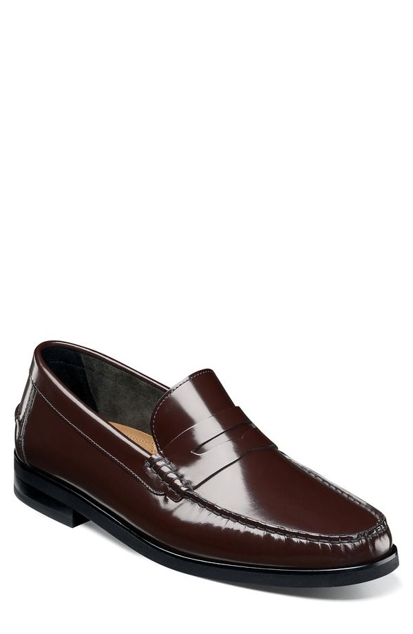 フローシャイム メンズ シューズ ローファー Florsheim Berkley Flex Penny Loafer Burgundy バーガンディ
