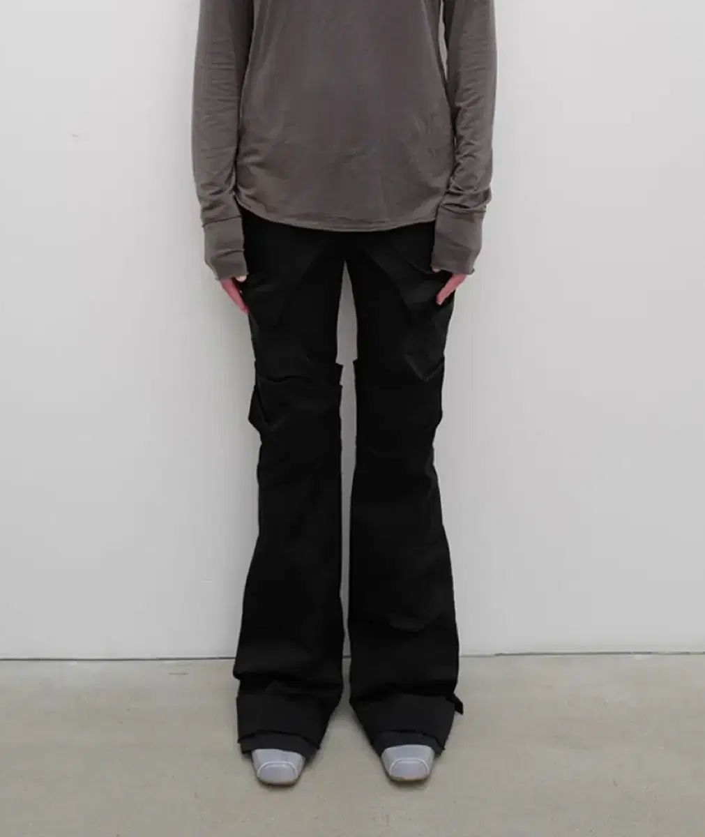 オープンワイワイ gathered ブーツカットパンツ openyy ギャザー ブーツカット パンツ