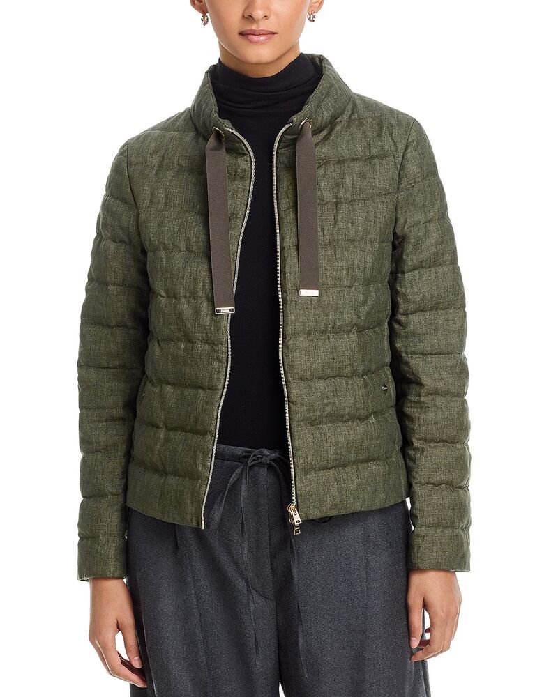 ヘルノ レディース アウター コート キルティング Herno Quilted Puffer Coat Army Green グリーン