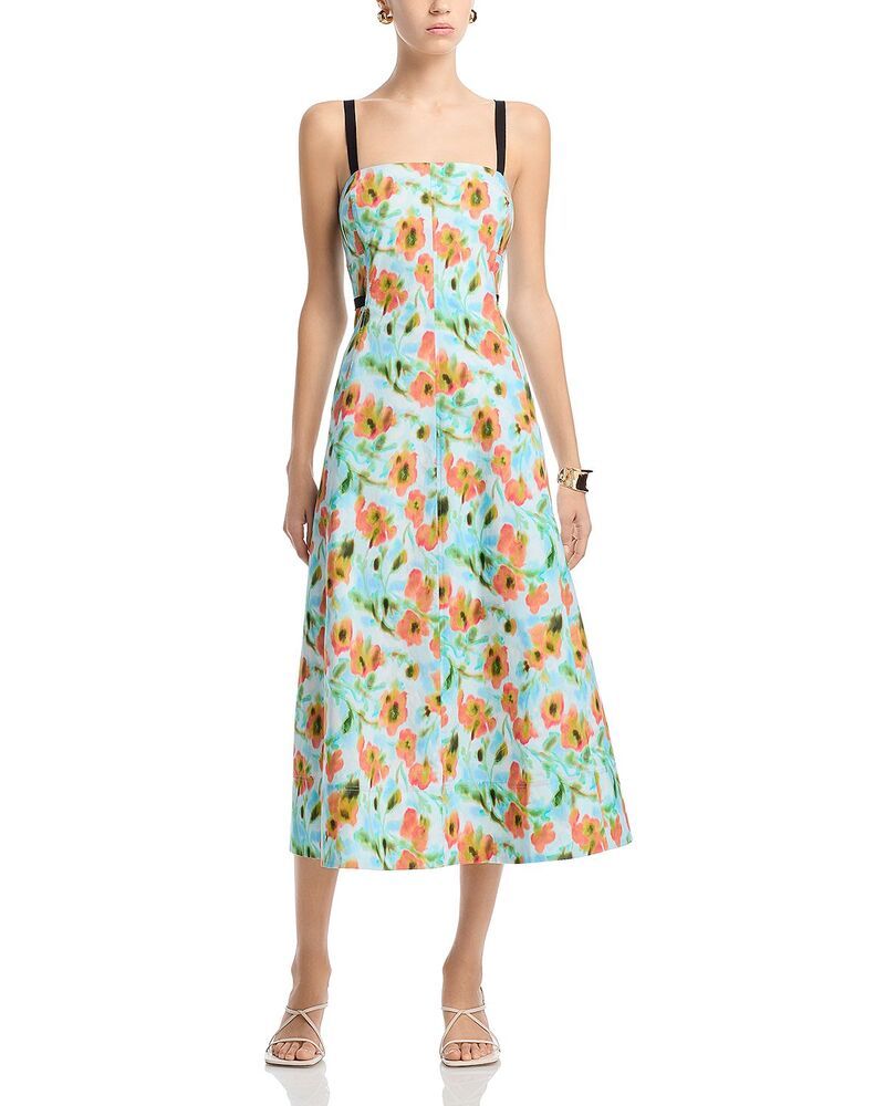 タニアテイラー レディース トップス ワンピース Tanya Taylor Tavia Dress Powder Blue Multi ブルー
