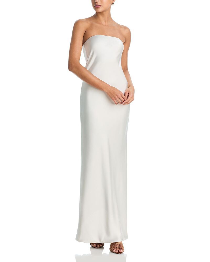 ノーマカマリ レディース トップス ワンピーストラップレス Norma Kamali Biastrapless Gown Porcelain