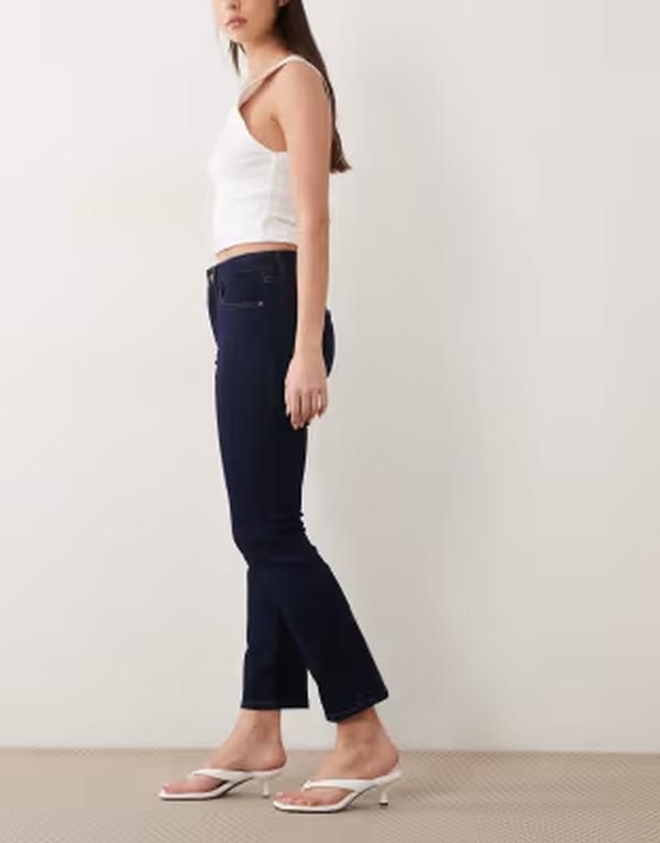 グッドアメリカン レディース ボトムス デニムパンツ ストレート ジーンズ Good American good legstraight leg jeans in dark blue wash Ind