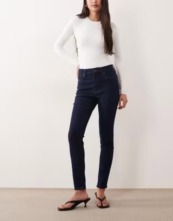 グッドアメリカン レディース ボトムス デニムパンツ ジーンズ Good American Good Legskinny jeans in dark blue wash Dark blue ブルー