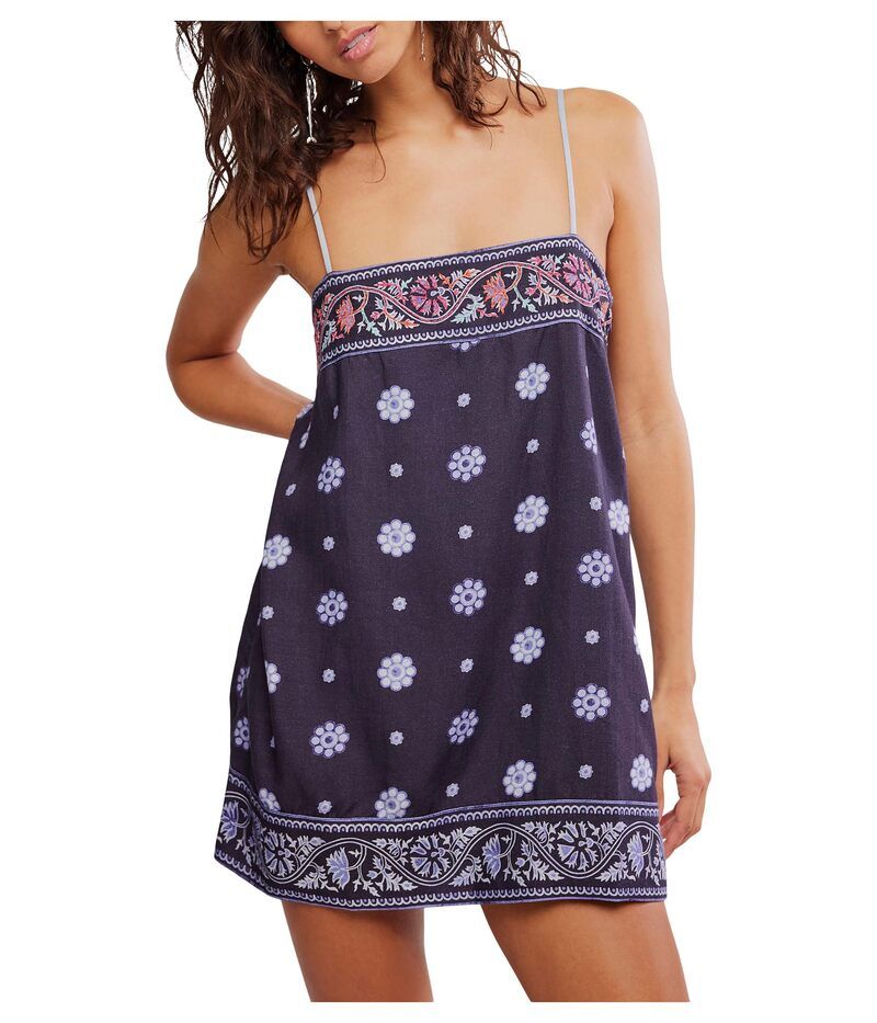 フリーピープル レディース トップス ワンピース ミニ Free People Bali Take Me With You Mini Dress Indigo Combo インディゴ