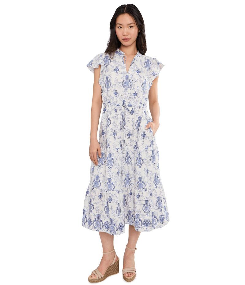 トッミーバハマ レディース トップス ワンピース ミディ Tommy Bahama Noble Pineapple Midi Dress White ホワイト