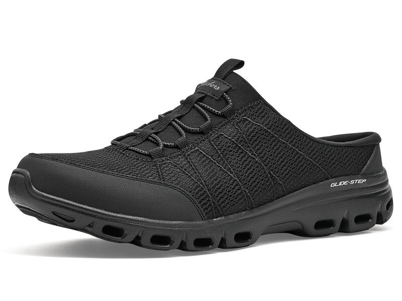 スケッチャーズ レディース シューズ スニーカー SKECHERS Glide Step Comfort Mule Black ブラック
