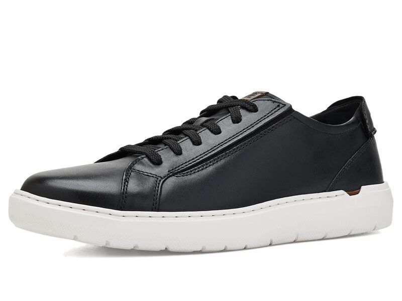 クラークス メンズ シューズ スニーカー レース Clarks Flexwellace Black Leather ブラック
